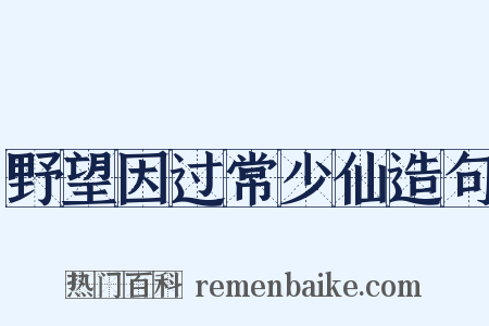 野望因过常少仙造句是什么意思的图片